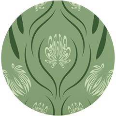 Folk Flowers Print Floral Pattern Ethnic Art Uv Print Round Tile Coaster