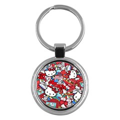 Hello-kitty Key Chain (round) by nate14shop