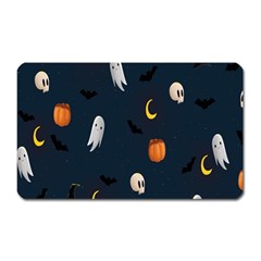 Halloween Ghost Pumpkin Bat Skull Magnet (rectangular)