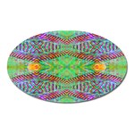 Whimsy Mint Oval Magnet Front