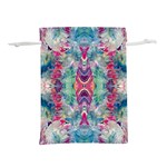 Painted flames symmetry IV Lightweight Drawstring Pouch (M) Back