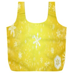 Snowflakes Full Print Recycle Bag (xxxl) by nate14shop