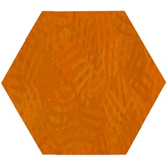 Orange Wooden Puzzle Hexagon by nate14shop
