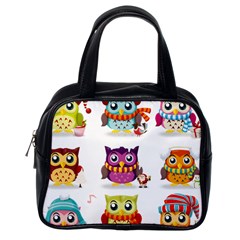 Cartoon-cute-owl-vector Classic Handbag (one Side) by Jancukart