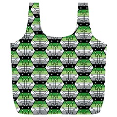 Hackers Town Void Mantis Hexagon Aromantic Pride Flag Full Print Recycle Bag (xl) by WetdryvacsLair