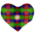 Helix Heaven Large 19  Premium Heart Shape Cushions Front