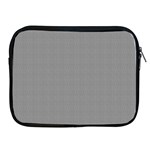 Small Soot Black and White Handpainted Houndstooth Check Watercolor Pattern Apple iPad 2/3/4 Zipper Cases Front