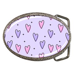 Heart-purple-pink-love Belt Buckles by nate14shop