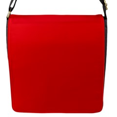 Background-red Flap Closure Messenger Bag (s) by nate14shop