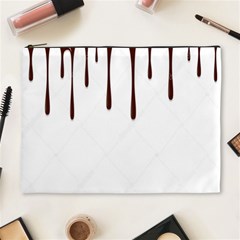 Illustration-chocolate-dropping-chocolate-background-vector Cosmetic Bag (xl)