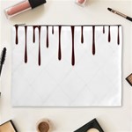 Illustration-chocolate-dropping-chocolate-background-vector Cosmetic Bag (XL) Front