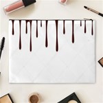 Illustration-chocolate-dropping-chocolate-background-vector Cosmetic Bag (XL) Back