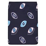 Eyes Evil Eye Blue Pattern Design Removable Flap Cover (L) Front
