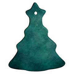 Dark Green Abstract Christmas Tree Ornament (two Sides) by nateshop