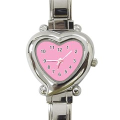 Background Pink Modern Heart Italian Charm Watch