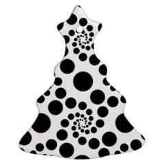 Dot Christmas Tree Ornament (two Sides) by nateshop