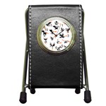 Phoenix Dragon Fire Bird Pen Holder Desk Clock Front