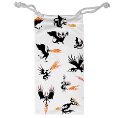 Phoenix Dragon Fire Bird Jewelry Bag by Sapixe