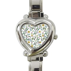 Flowers-beutiful Heart Italian Charm Watch