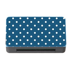 Polka-dots-blue White Memory Card Reader With Cf