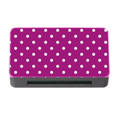 Polka-dots-purple White Memory Card Reader With Cf