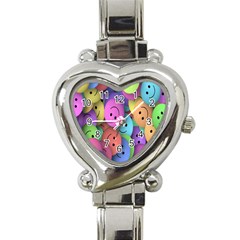 Smilie Heart Italian Charm Watch