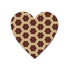 Pattern-flower Heart Magnet