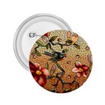 Flower Cubism Mosaic Vintage 2.25  Buttons Front