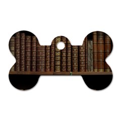 Books Covers Book Case Old Library Dog Tag Bone (one Side) by Amaryn4rt