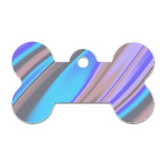 Wave Abstract Texture Design Dog Tag Bone (one Side)