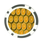 Orange Slices Cross Sections Pattern Poker Chip Card Guard (10 pack) Back