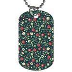 Flowering-branches-seamless-pattern Dog Tag (One Side) Front