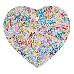 Floral Pattern Ornament (heart) by nateshop