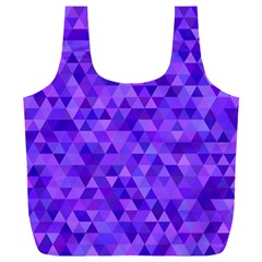 Illustration Purple Triangle Purple Background Full Print Recycle Bag (xxxl) by Wegoenart