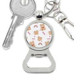Illustrations Bear Cartoon Background Pattern Bottle Opener Key Chain
