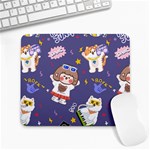 Girl Cartoon Background Pattern Large Mousepads Front