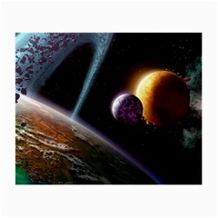 Planets In Space Small Glasses Cloth (2 Sides)