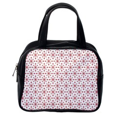Christmas Pattern Red Stars Classic Handbag (one Side) by artworkshop