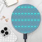 Abstract Chevron Zigzag Pattern Wireless Charger Front