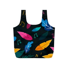 Illustrations Background Pattern Leaves Leaf Nature Texture Full Print Recycle Bag (s)