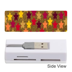 Abstract-flower Gold Memory Card Reader (stick)