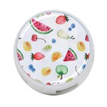 Fruit Summer Vitamin Watercolor 4-Port USB Hub (Two Sides) Back