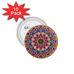 Rosette Mandala Ornament Wallpaper 1.75  Buttons (10 pack) Front