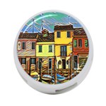 Colorful Venice Homes 4-Port USB Hub (Two Sides) Back