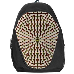 Kaleidoscope Line Triangle Pattern Backpack Bag by Ravend