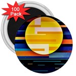 Background Abstract Horizon 3  Magnets (100 pack) Front