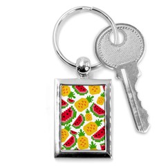 Watermelon Pattern Fruit Summer Key Chain (rectangle)