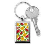 Watermelon Pattern Fruit Summer Key Chain (Rectangle) Front