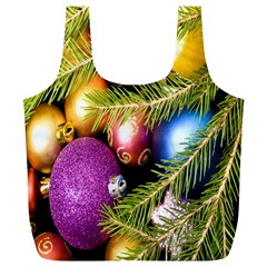 Background Of Christmas Decoration Full Print Recycle Bag (xl) by artworkshop