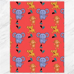 Elephant Cartoon Animal Monkey Canvas 36  X 48 